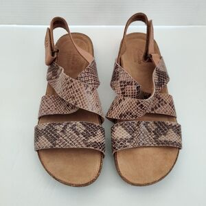 Clarks Artisan Women's Snakeskin Leather Sandals